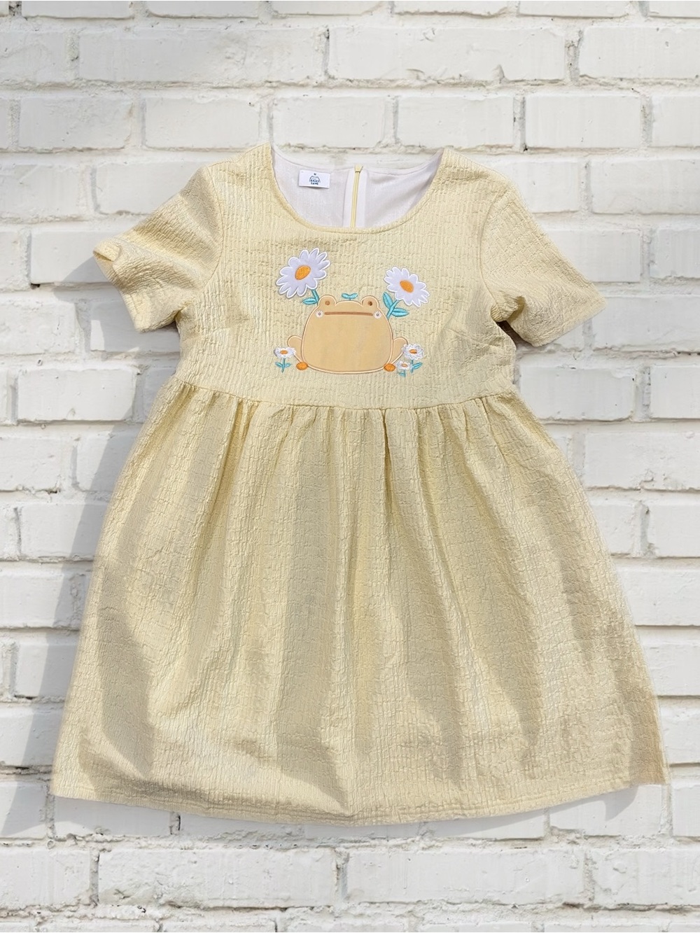 Rainylune Sunny Butter Yellow Froggy Mini Dress Size M